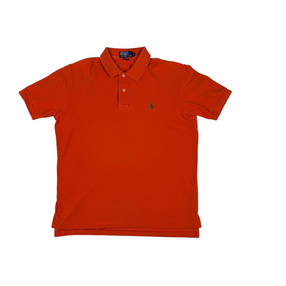 Polo by Ralph Lauren Men's Large Orange Classic Fit Short Sleeve Polo Shirt